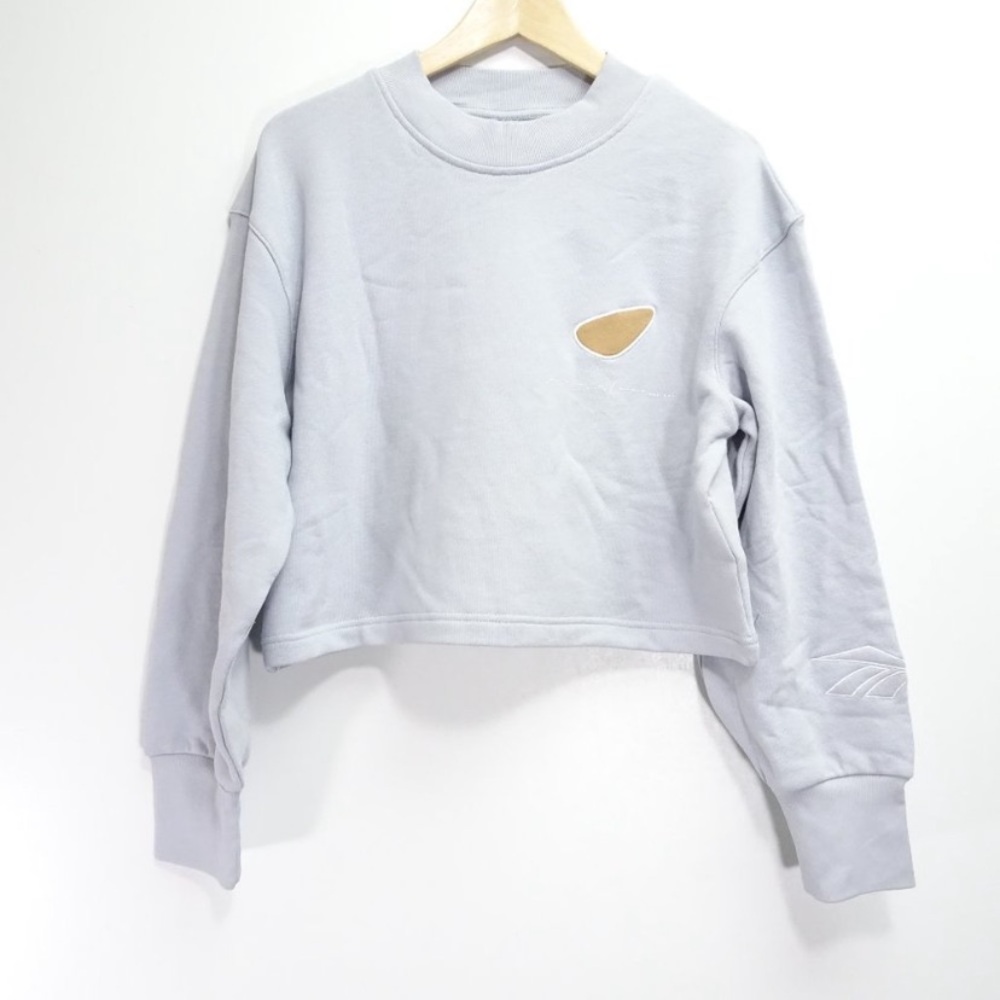 Reebok x Pyer Moss Daytona Graphie in Cold Gray Pullover Sweatshirt - WMN Large